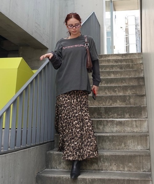 TEEN BOOP スカート レオパードボリュームSK : ZOZOTOWN Yahoo!店