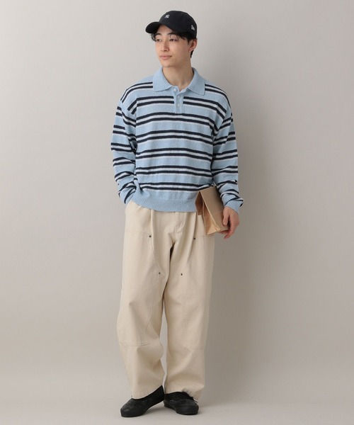 RAGEBLUE（レイジブルー） ポロシャツ Lowgage Border Pattern Knit