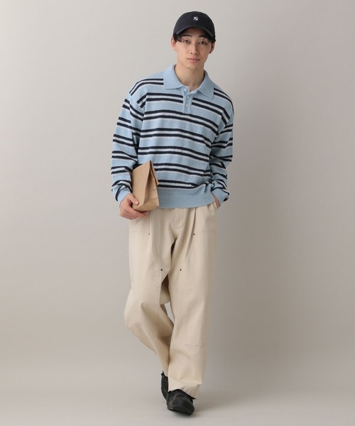 RAGEBLUE（レイジブルー） ポロシャツ Lowgage Border Pattern Knit