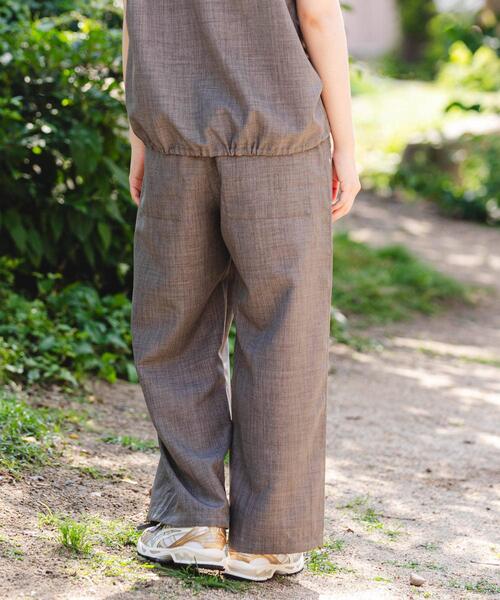 「EKAL」 イージーパンツ ONE モカ レディース_画像2