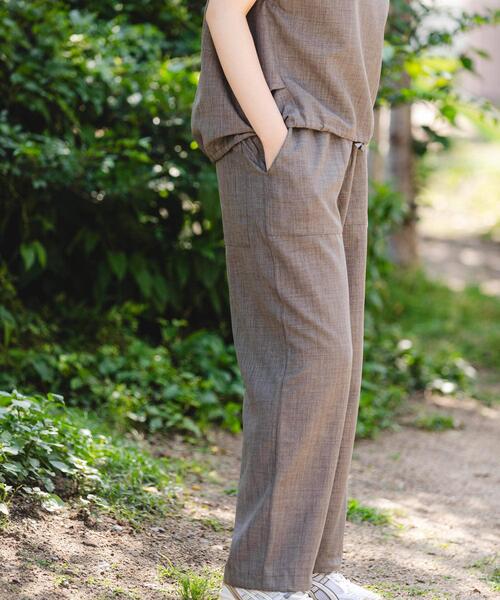 「EKAL」 イージーパンツ ONE モカ レディース_画像3