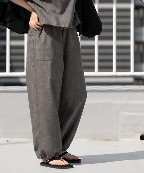 「EKAL」 イージーパンツ ONE モカ レディース_画像6