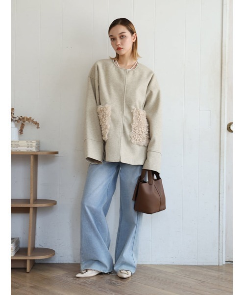 「Edit Sheen」 ハンドバッグ FREE ベージュ レディース_画像6