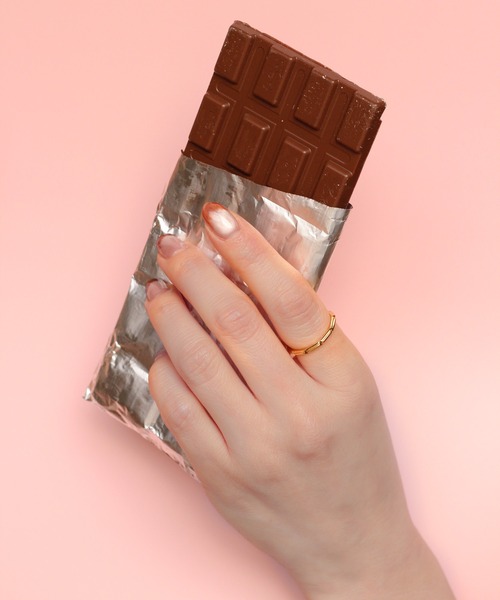 指輪 リング K18vermeil チョコレートリング レディース メンズの画像