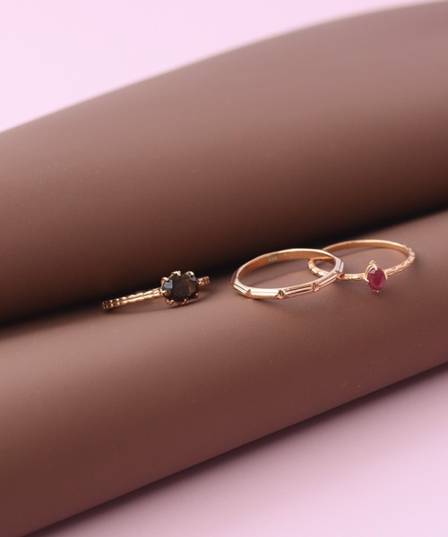 指輪 リング K18vermeil チョコレートリング レディース メンズの画像