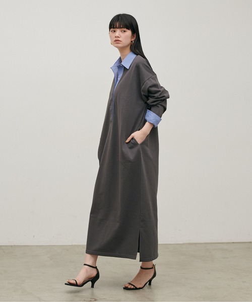 LARUTA（ラルータ） ワンピース 「LARUTA」ポロスウェットカットソー