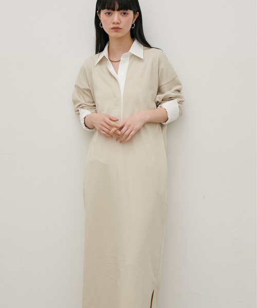 LARUTA（ラルータ） ワンピース 「LARUTA」ポロスウェットカットソー