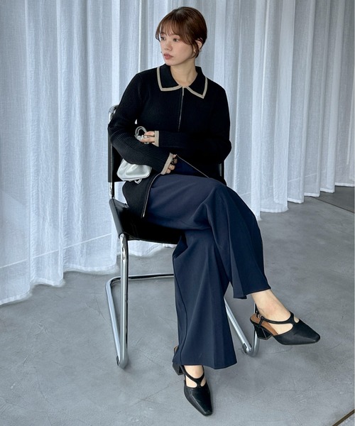「feepur」 ニットカーディガン MEDIUM グレー レディース_画像3