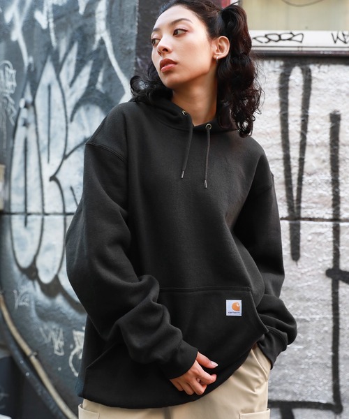 「Carhartt」 プルオーバーパーカー L ブラック メンズ_1
