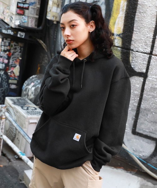 「Carhartt」 プルオーバーパーカー L ブラック メンズ_3