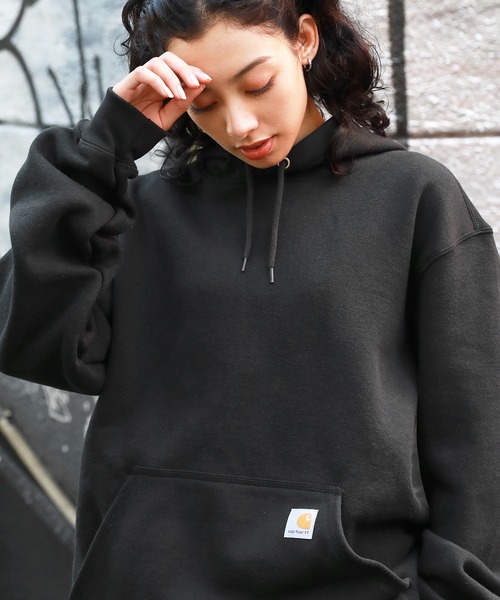 「Carhartt」 プルオーバーパーカー L ブラック メンズ_4