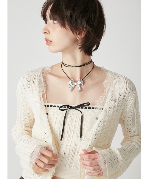 リリーブラウン レースアップニット LILY BROWN（リリーブラウン） ニット セーター レースアップ