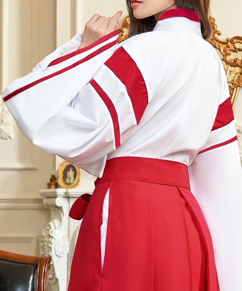 和装　コスプレ コスプレ 「和装コスプレ3点セット」巫女 ロング丈 : ZOZOTOWN Yahoo