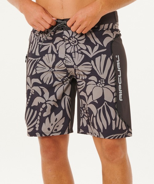 【未使用】RIP CURLの水着(D~DDカップ)＋パンツ黒×オレンジの花柄 RIP CURL（リップカール） 水着 MIRAGE SEARCH 水着 09OMBO メンズ