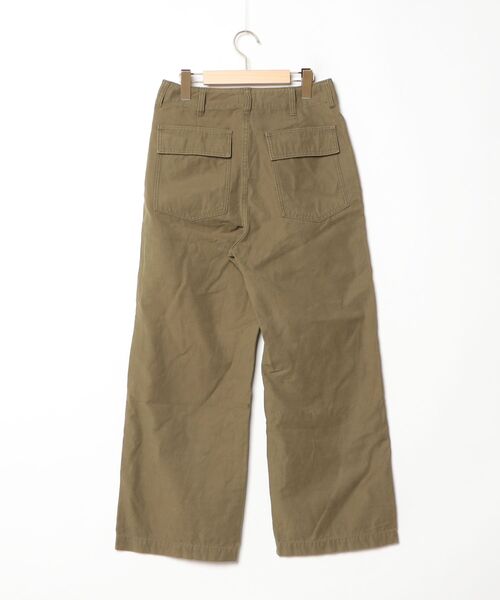 「green label relaxing」 チノパンツ 40 オリーブ レディース_画像2
