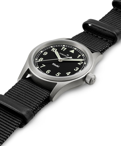 腕時計 HAMILTON 「ハミルトン」 腕時計 Khaki Field （カーキ フィールド）  クオーツ 33MM ブラック×ブラックの画像