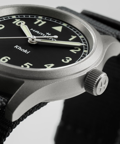 腕時計 HAMILTON 「ハミルトン」 腕時計 Khaki Field （カーキ フィールド）  クオーツ 33MM ブラック×ブラックの画像