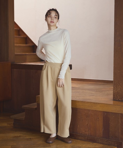 「OLUN」 スラックス SMALL ベージュ レディース_画像5