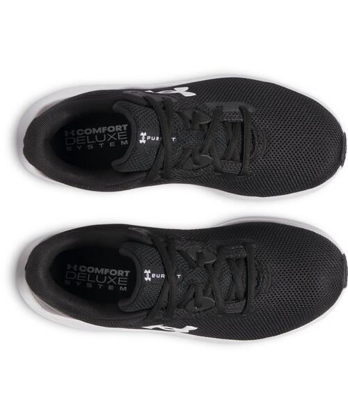 「UNDER ARMOUR」 ローカットスニーカー 23.5cm ブラック レディース_画像3