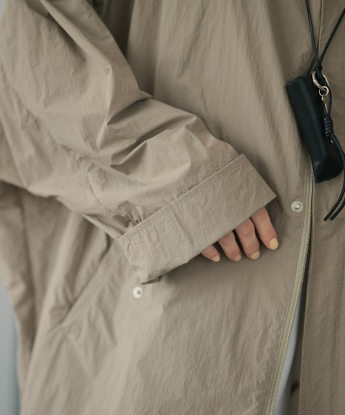 モッズコート コート military stand collar nylon coat /ミリタリー