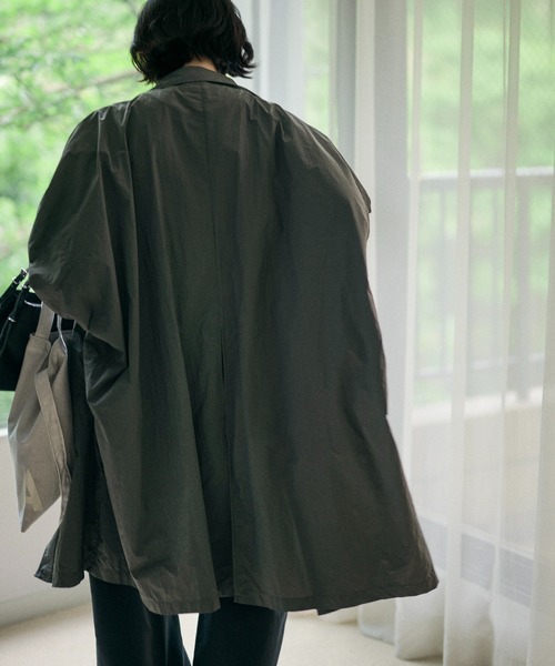 モッズコート コート military stand collar nylon coat /ミリタリー