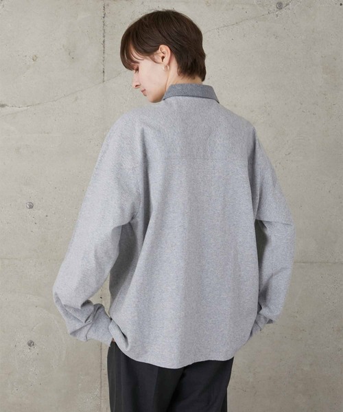 「LA PEAU DE GEM」 長袖ポロシャツ FREE グリーン レディース_画像8