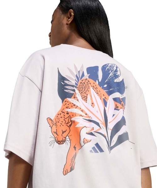 adidas（アディダス） adidas tシャツ 半袖 アニマル オーバーサイズ