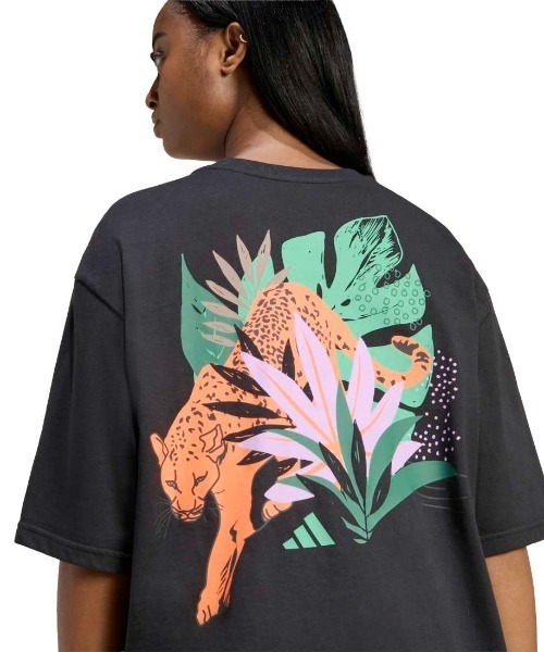 adidas（アディダス） adidas tシャツ 半袖 アニマル オーバーサイズ