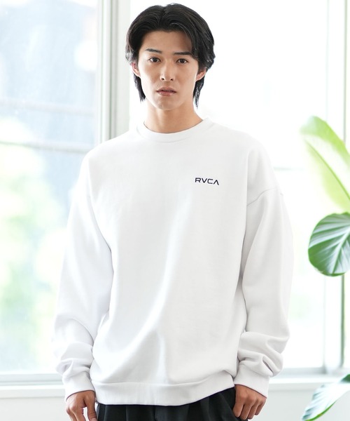 「RVCA」 スウェットカットソー M ブラック メンズ_画像6