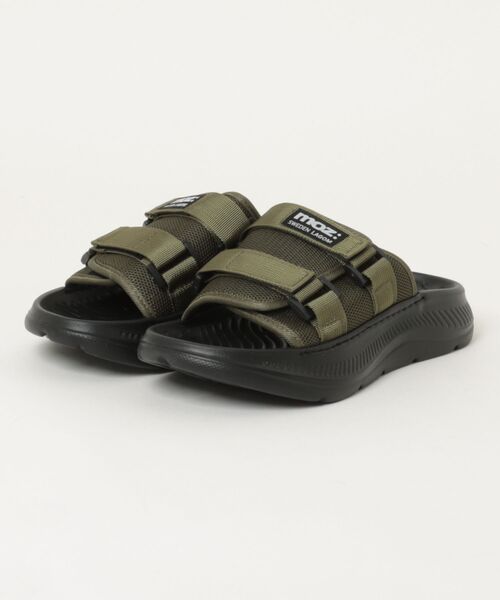 新品■MSGM■厚底ソールスライドサンダル■ダッドサンダル　41 moz（モズ） サンダル ダブルベルト厚底スライドサンダル 6821 メンズ