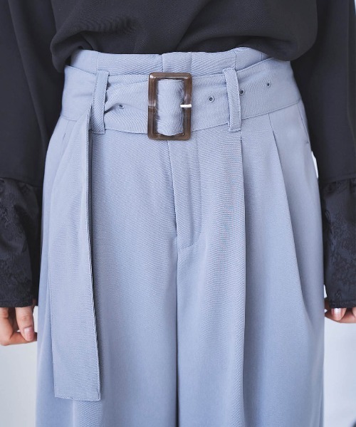 「mil」 パンツ - サックスブルー レディース_画像2