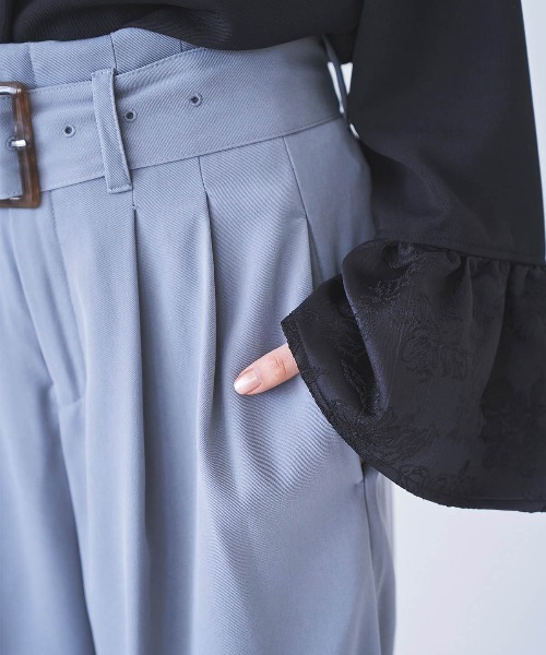「mil」 パンツ - サックスブルー レディース_画像3
