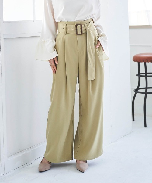 「mil」 パンツ - サックスブルー レディース_画像5