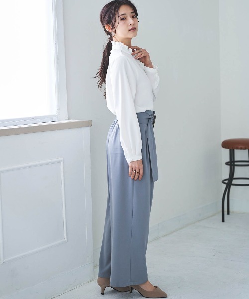 「mil」 パンツ - サックスブルー レディース_画像8