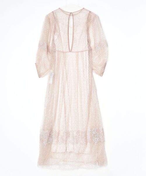 「LILY BROWN」 7分袖ワンピース ONE SIZE ベージュ レディース_画像2