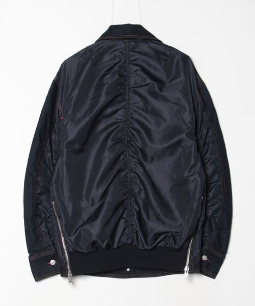 「ALLSAINTS」 デニムジャケット M ネイビー レディース_画像2