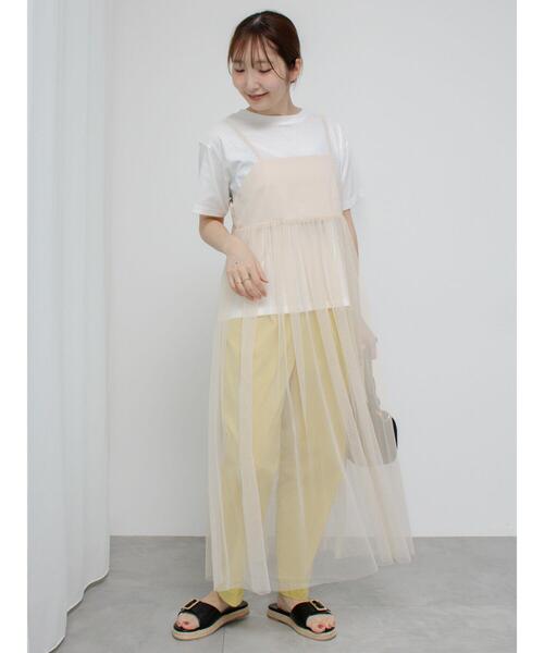 「Te chichi TERRASSE」 キャミソールワンピース F グレー レディース_画像2