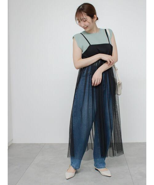 「Te chichi TERRASSE」 キャミソールワンピース F グレー レディース_画像5