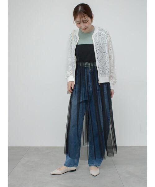 「Te chichi TERRASSE」 キャミソールワンピース F グレー レディース_画像6