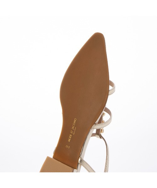 「Mode et Jacomo」 フラットサンダル 23cm イエロー系その他5 レディース_画像7