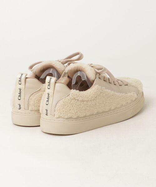 Chloe（クロエ） ムートン ローカットスニーカー 38 ベージュ