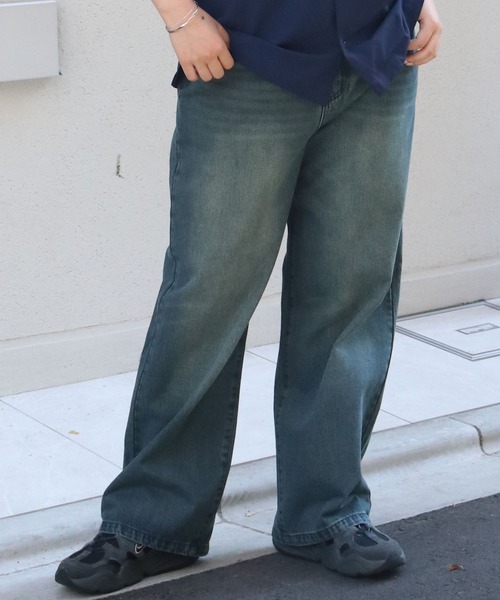 「おしゃれスタ」 「HALHAM」デニムパンツ M グレー メンズ_画像3