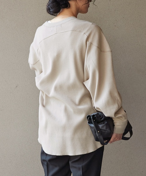 「AMERICANA」 長袖カットソー FREE チャコールグレー レディース_画像2