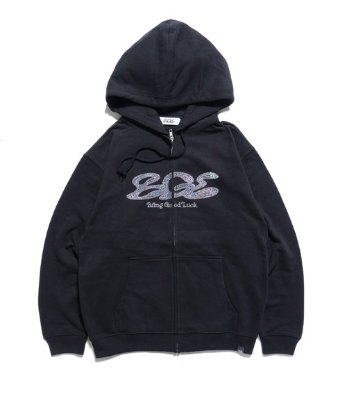 BGL パーカー RHINESTONE LOGO ZIP PARKA / ラインストーン / ロゴ