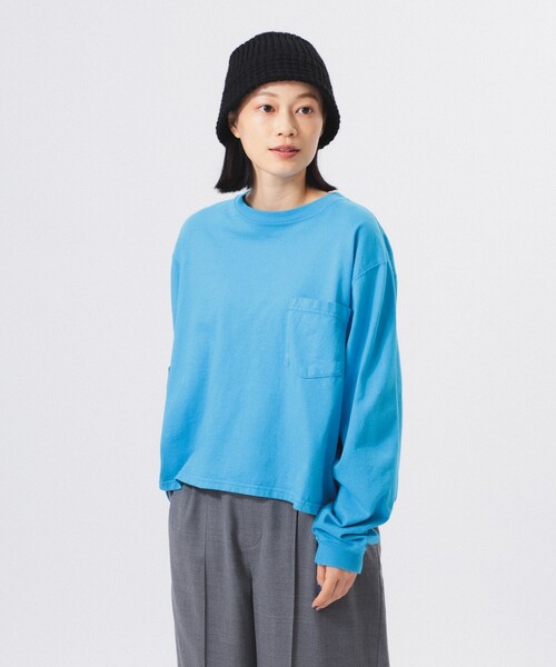 tシャツ Goodwear / カスタム ビッグ ロングスリーブ Tシャツ レディース BEAMS BOY tシャツ Goodwear / カスタム ビッグ ロングスリーブ