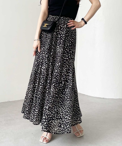 GeeRA スカート 「5サイズ展開」マーメイドフレアーロングスカート