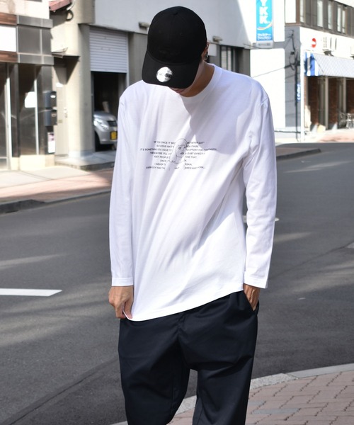 DOUBLE STEAL tシャツ Rakugaki Girl 長袖Tシャツ メンズ