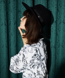 帽子 ハット ESピン付ウール中折れハット BLACK :53025765:ZOZOTOWN