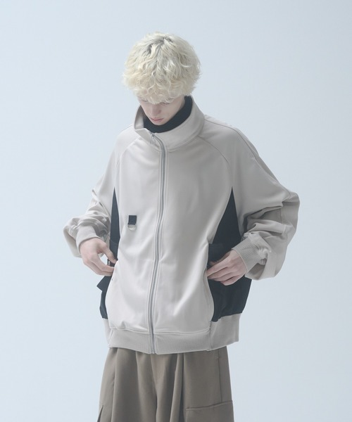 DOOPZ ブルゾン アウター High neck ring zip track jacket