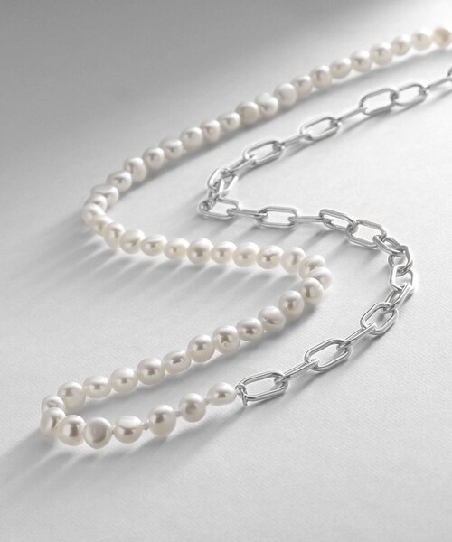 COCOSHNIK（ココシュニック） ネックレス シルバー バロックパール